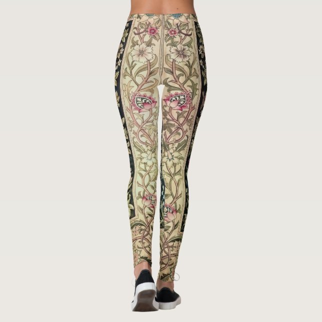 Leggings Willam Morris de beaux designs et créations, Vint (Dos)