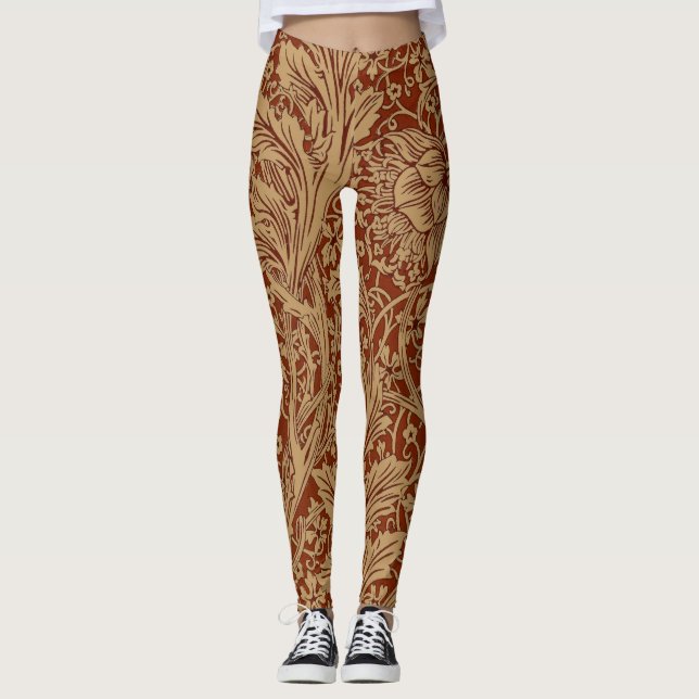 Leggings William Morris Arcadia Floral Garden Flower Classi (Devant)