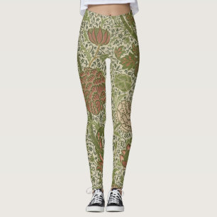Leggings William Morris Cray Fleur de Sage Floral Botanique