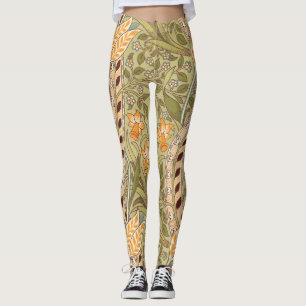 Leggings William Morris Daffodil Garden Flower Classic Bota