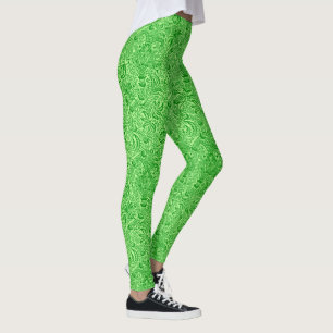 Leggings William Morris Indian, Lime et Kiwi Green