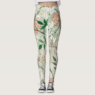 Leggings William Morris Jardin de Jasmin Fleur Classique