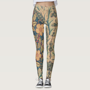 Leggings William Morris LÉGUMES DE CONCEPTION TEXTILE FLORA