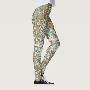 Leggings William Morris Lys Bleu Or Classique