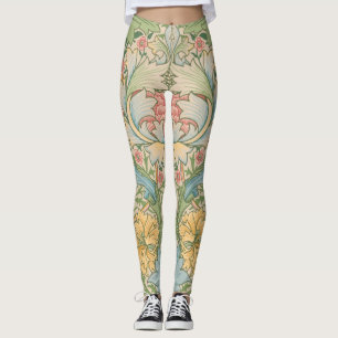 Leggings William Morris Myrtle Fleur Floral Botanique