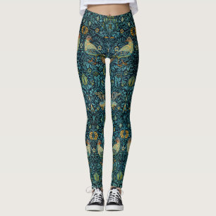 Leggings William Morris Oiseaux et motifs floraux