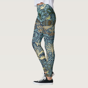Leggings William Morris Paon et Dragon Tissu Design
