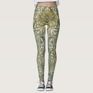 Leggings William Morris Spring Motif classique épais