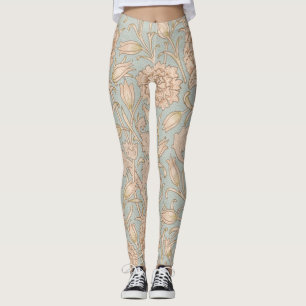 Leggings William Morris Wild Tulip Fleur Design Floral