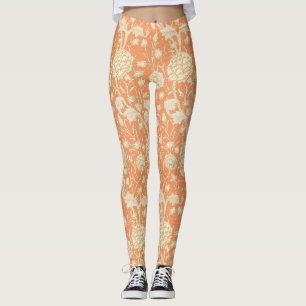 Leggings William Morris Wild Tulip Vintage motif floral