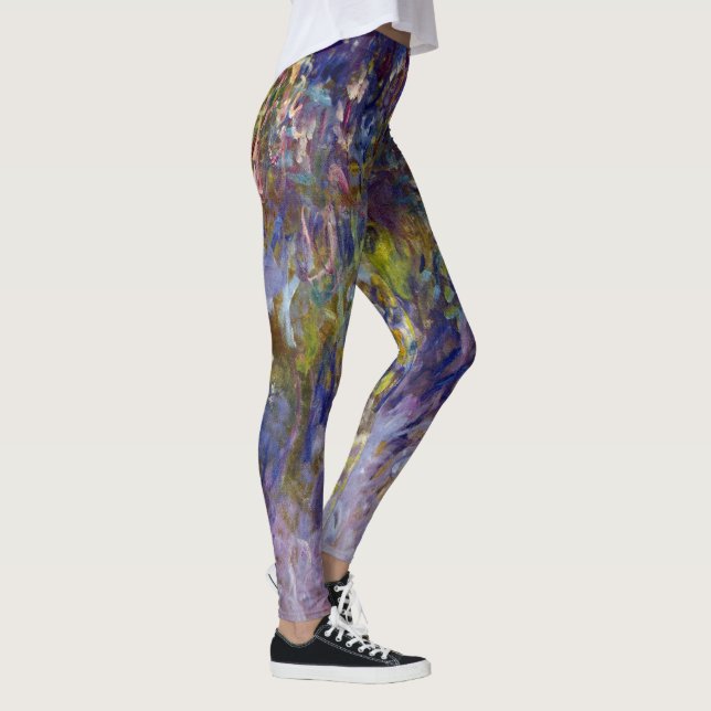 Leggings Wisteria (moitié gauche) de Claude Monet (Droite)