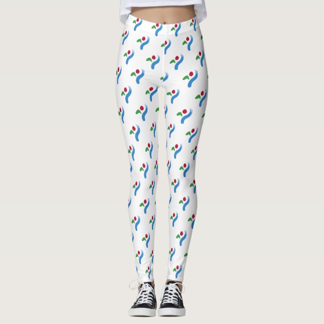 Leggings with flag of Seoul, South Korea (Devant)
