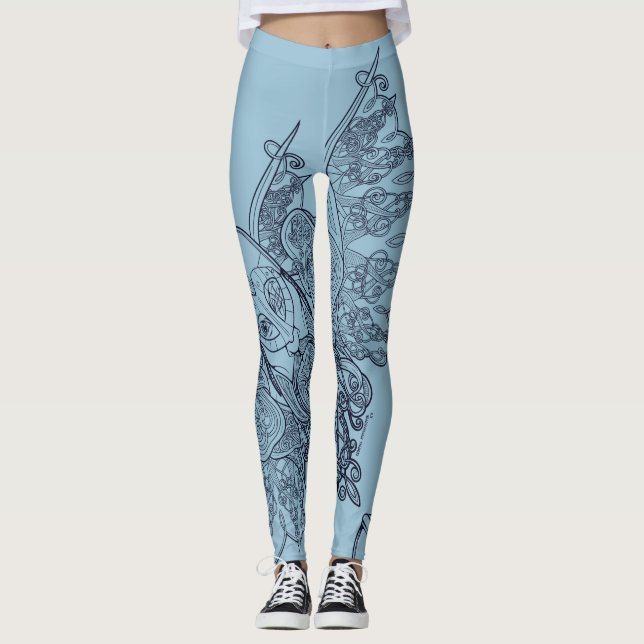 Leggings Woden : Raven (Devant)