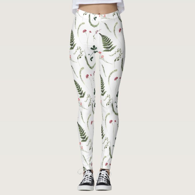 Leggings Women - Floral Pattern (Devant)