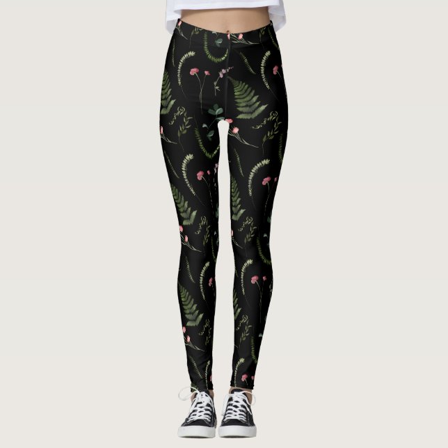 Leggings Women - Floral Pattern (Devant)