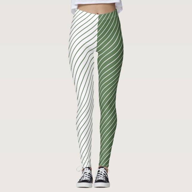 Leggings Women - Forest Green Pattern (Devant)
