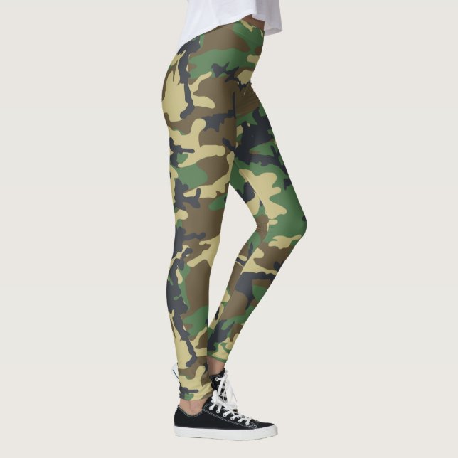 Leggings Woodlands Camouflage Outdoorsman Cadeau (Droite)