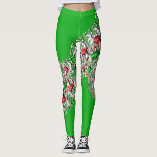 Leggings ~ Xmas rouge vert blanc~ Original