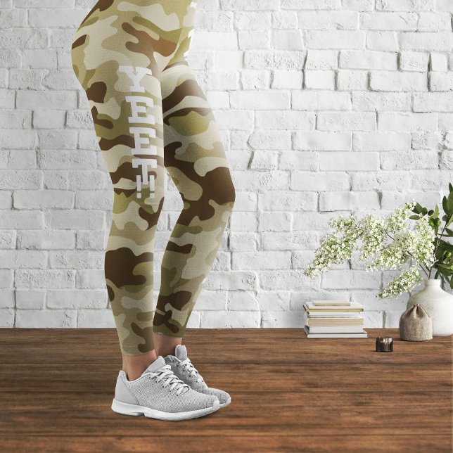 Leggings Yeet Army Green Camouflage (Créateur téléchargé)