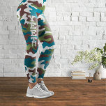 Leggings Yeet Camo Winter Collection<br><div class="desc">A trendy,  textured camouflage pattern with colors inspired by mountains in the winter. Logo design by Piotr Kowalczyk © First published: 08.01.2023.</div>