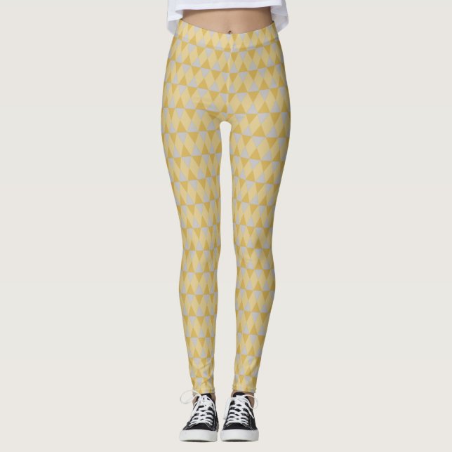 Leggings Yellow diamonds (Devant)
