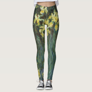 Leggings Yellow Irises par Claude Monet, Art Vintage