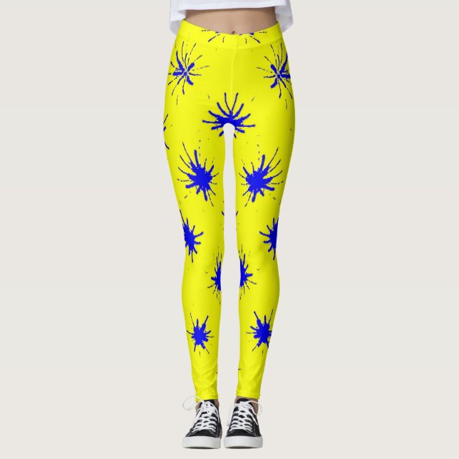 Leggings Yellow Splash (Devant)