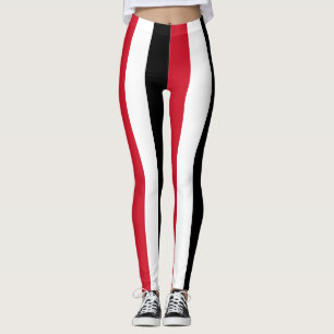 Leggings Yéménite Couleurs du drapeau national Verticalemen