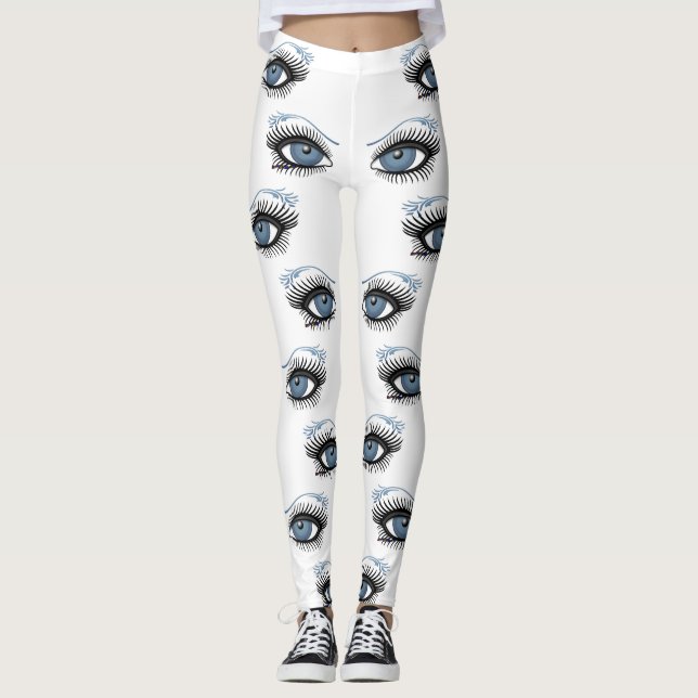 Leggings Yeux bleus (Devant)