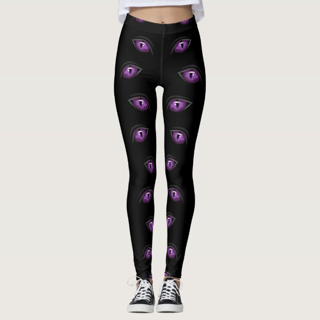 Leggings yeux pourpres regardant Thunder_Cove (Devant)