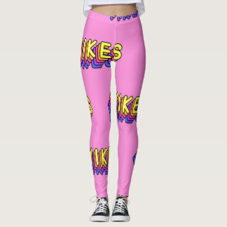 Leggings Yikes Mots : Papier Peint Vintage Rose.