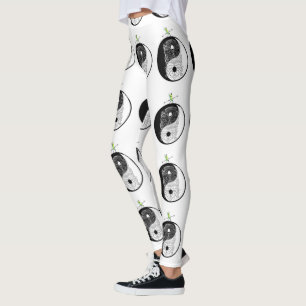 Leggings Yin Yang Tiki Masque guerrier