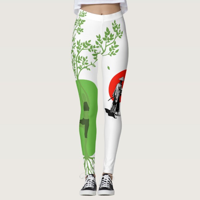 Leggings yoga and samurai (Devant)