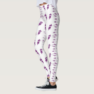 Leggings Yoga méditation détente pale violet blanc yoga