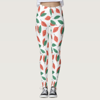Leggings Yoga motif à feuilles tropicales