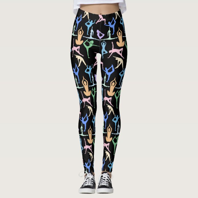 Leggings Yoga Pose Pastel Motif 01.bx4 (Devant)