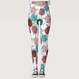 Leggings Yoga poses pattern Yoga seamless pattern 41