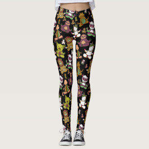 Leggings Yoga poses pattern   Yoga seamless pattern 57
