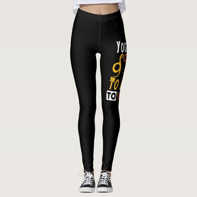 Leggings Yoga vous apprend comment écouter votre corps-01 (Devant)