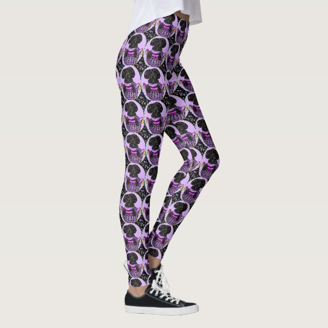 Leggings Yorkie Poo Noir (Droite)