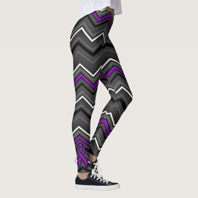 Leggings Zag violet Zig avec ruban...Fibro (Droite)