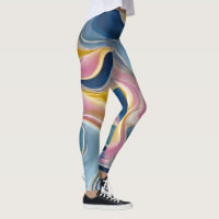 "Zahara" Flux de bleus, roses et sable