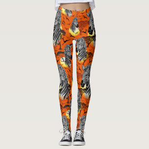 Leggings Zebra African Savanna Wild Animal