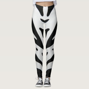 LEGGINGS ZEBRA STRIPES ABSTRAITES