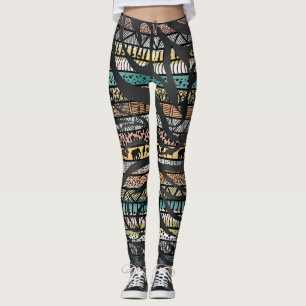 Leggings Zebra, un Motif africain tribal branché Imprimer