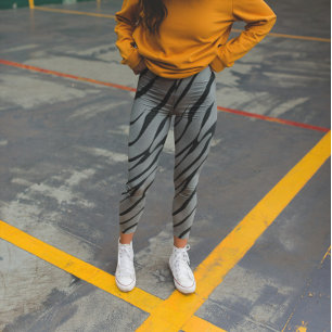 Leggings Zebra Wild Animal Motif