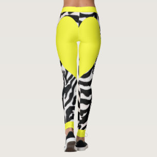 Leggings Zèbre jaune