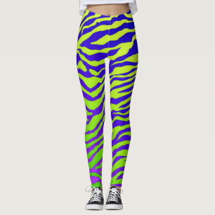Leggings Zèbre vert