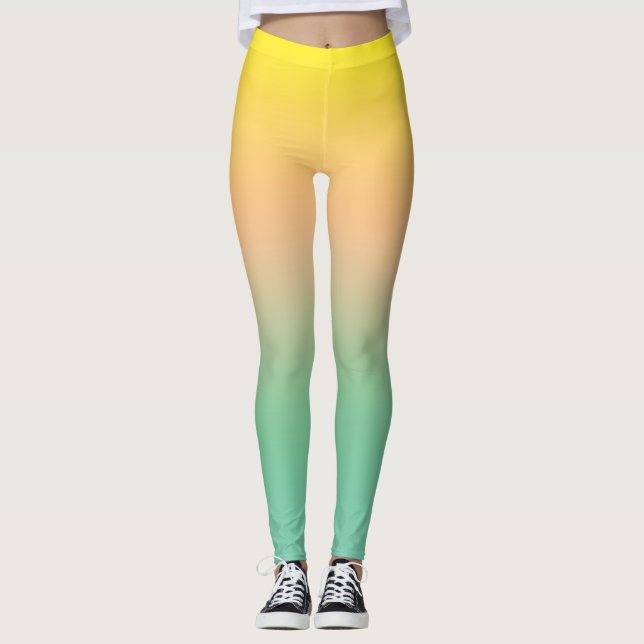 Leggings Zest au citron (Devant)