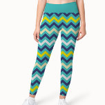 Leggings Zigzag bleu vert jaune Chevron Motif Joli<br><div class="desc">Zigzag Blue Green Jaune Chevron Motif Jolies Leggings. Ces élégantes leggings sont dotés d'un beau motif Chevron bleu vert jaune.Ces jolis leggings sont conçus pour faire une déclaration avec leur motif chevron captivant, avec des tons vibrants de bleu vert jaune. Ces gravures en chevron Design bleu vert jaune motif élégantes...</div>